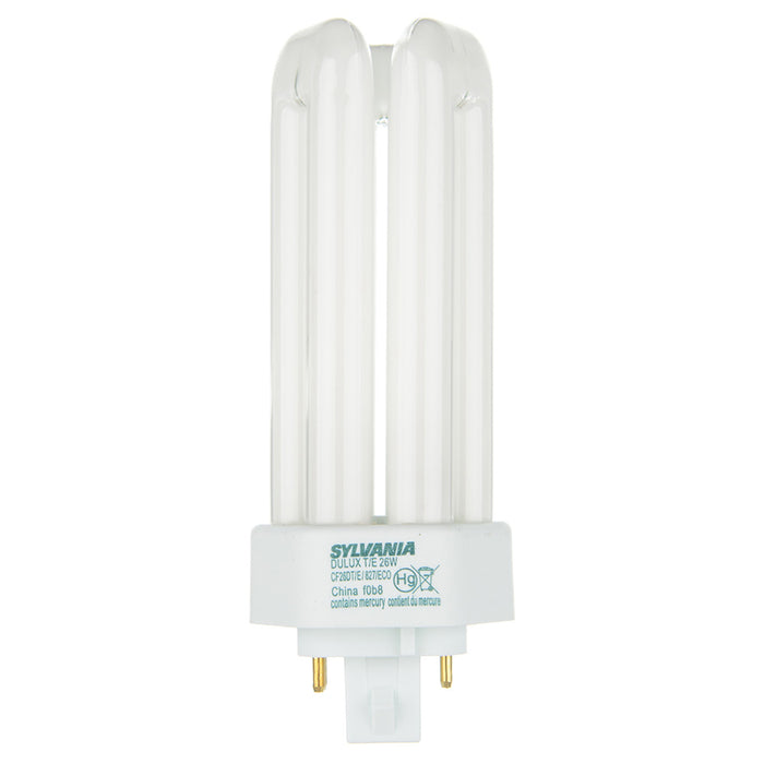 Sylvania CF26DT/E/827/ECO Dulux 26W Triple Compact Fluorescent Lamp 4-Pin Base 2700K 82 CRI For Use Electronic And Dimming Ballasts Ecologic (20767)