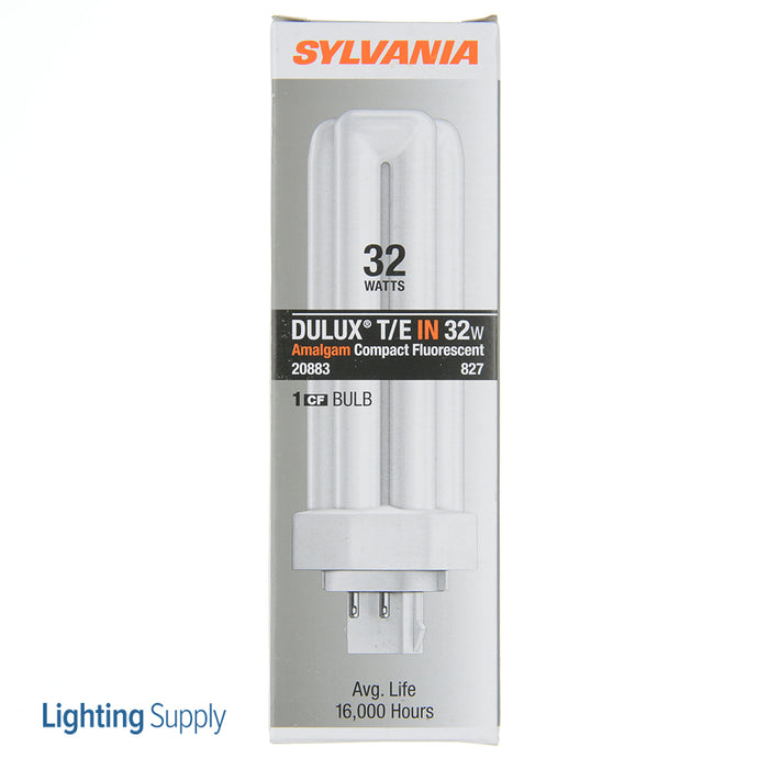 Sylvania CF32DT/E/IN/827/ECO 32W Pin-Based Compact Fluorescent 2700K 82 CRI GX24Q-3 Base (20883)