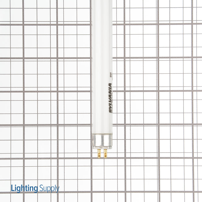 Sylvania F8T5/CW 25/CS 8W T5 Preheat Fluorescent Lamp Cool White Phosphor 4200K 60 CRI 7500 Average Rated Life At 3 Hours/Start (21366)