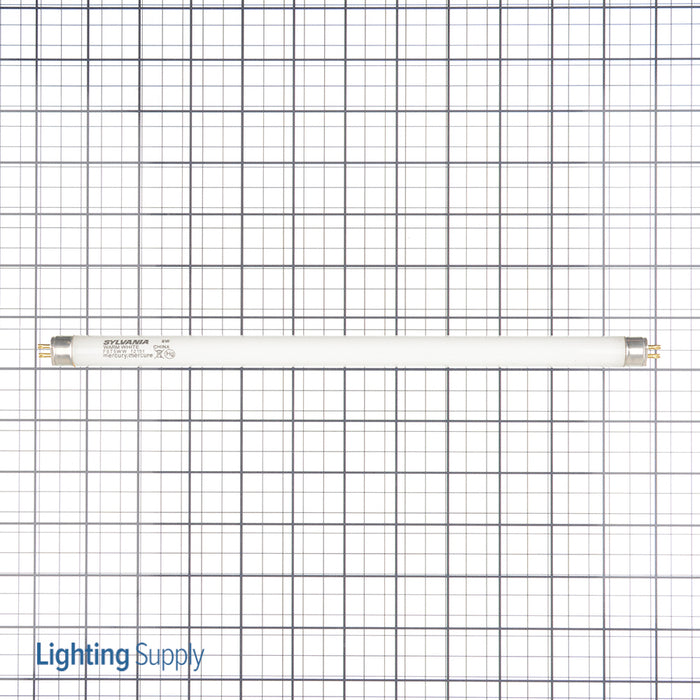 Sylvania F8T5/WW 25/CS 8W T5 Preheat Fluorescent Lamp Warm White Phosphor 3000K 52 CRI 7500 Average Rated Life At 3 Hours/Start (21367)