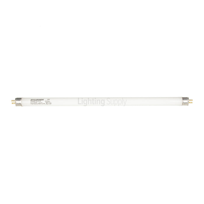 Sylvania F8T5/WW 25/CS 8W T5 Preheat Fluorescent Lamp Warm White Phosphor 3000K 52 CRI 7500 Average Rated Life At 3 Hours/Start (21367)