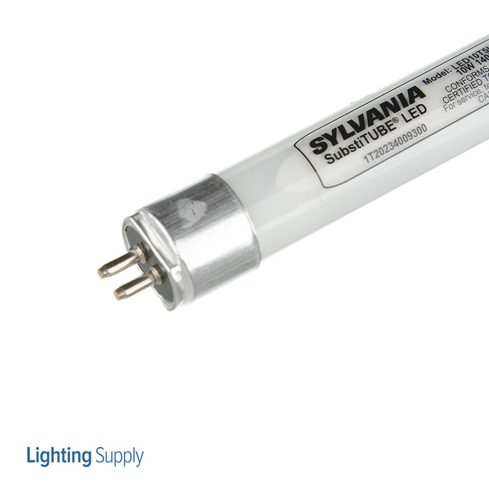 Sylvania LED10T5HEL36FG835SUBG2 3 Foot Substitube LED T5He Frosted Glass 10W 83 CRI 1400Lm 3500K 50000 Hours (40093)