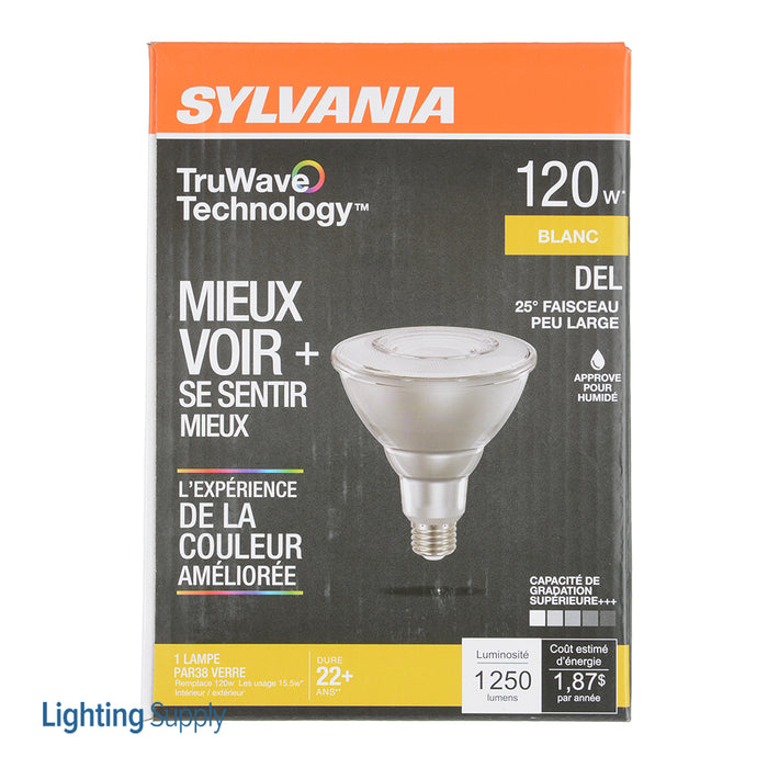 Sylvania LED15.5PAR38DIM930TLNFL25GLRP LED Natural Truwave PAR38 15.5W Dimmable 90 CRI 1250Lm 3000K 25000 Hours Medium Base Clear Finish (40903)