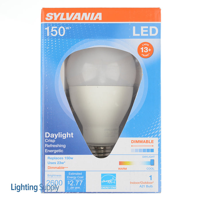 Dimo Light Sylvania 79735 LED23A21DIMO850URP LED A21 23W Dimmable 2550Lm 5000K ...