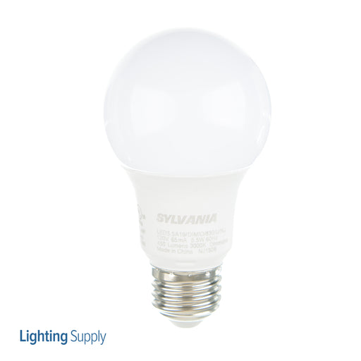 Sylvania LED5.5A19DIMO830U 5.5W LED A19 80 CRI 450Lm 3000K Medium E26 Base Dimmable Frosted Bulb (74398)