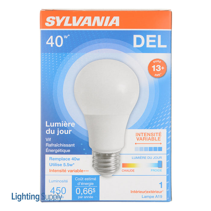 Sylvania LED5.5A19DIMO850UB LED A19 5.5W Dimmable 80 CRI 450Lm 5000K 15000 Life (78068)