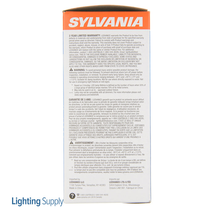 Sylvania LED5.5A19DIMO850UB LED A19 5.5W Dimmable 80 CRI 450Lm 5000K 15000 Life (78068)