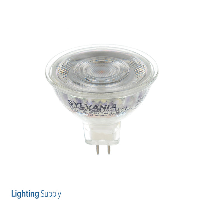 Sylvania LED5MR16/DIM/827/NFL25/GL/RP LED MR16 5W Dimmable 81 CRI 350Lm 2700K 25000 Life (78232)