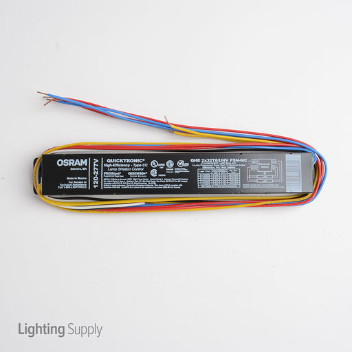 Sylvania QHE 2X32T8/UNV PSN-MC-B Rapid Start Electronic Fluorescent Ballast For 2-F32T8 F17T8 Lamp Operated At 120/277V (51408)