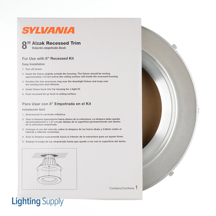 Sylvania RT8TRIMALZAK ALZAK Trim For RT8 Retrofit (75092)