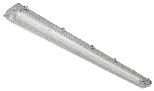 Sylvania TUBEREADY/T8BFVAPOR/2LAMP/48GR LED T8 Lamp-Ready 4 Foot Vapor Tight Fixture Gray Excludes Tubes (65656)