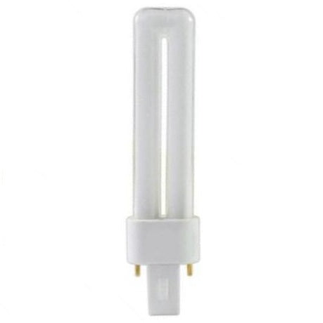 Sylvania CF7DS/841/ECO 7W T4 Twin Tube Compact Fluorescent 4100K 82 CRI Bi-Pin G23 Plug-In Base Bulb (21274)