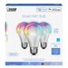 Feit Electric 9W Color Changing A19 Dimmable Alexa Google Smart Wi-Fi Bulb 3-Pack (OM60/RGBW/CA/AG/3)