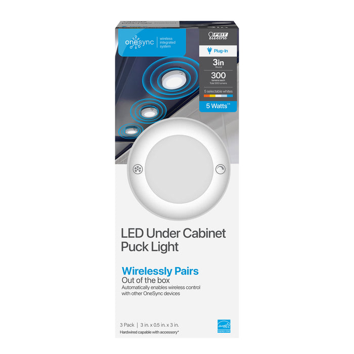 File Ele 3 Inch Feit Electric BPUCL/PUCK/5CCT/3 3 Inch Undercabinet LED Puck Light ...