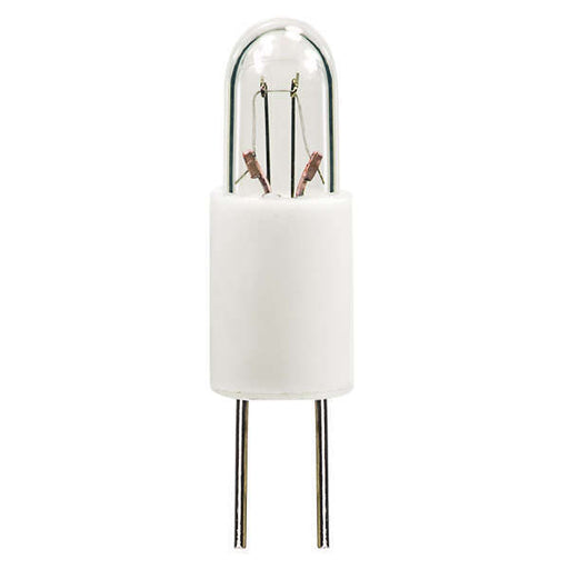 Standard .04 Amp .625 Inch T1.75 Incandescent 28V Mini Bi-Pin Base Clear Miniature Bulb (#7387)