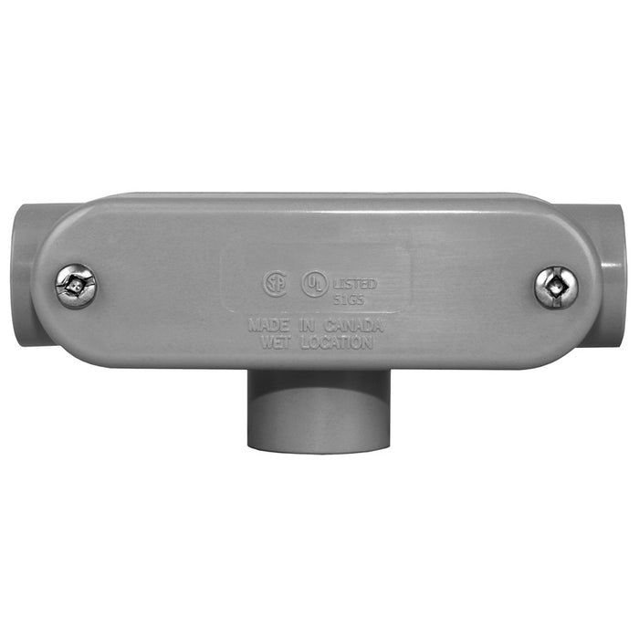 MORRIS 2-1/2 Inch PVC T Conduit Body (T250CBPK)