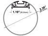 specialtyLED Linear Channel Extruded Aluminum Suspension Mount/Circular Lens Milky White Polycarbonate Lens [2] Endcaps Clear Anodized Silver (LCH-T60)