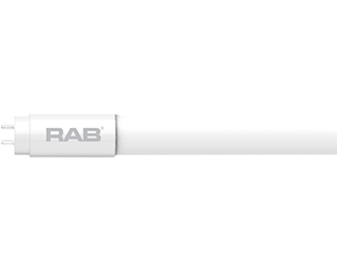 RAB LED T8 3 Foot Glass Coated Hybrid 11W 3500K 1675Lm G13 Base 80 CRI (T8-11-36GC-835-HYB)