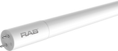 RAB 2 Foot LED T8 Type B G13 Base 7W 3000K 900Lm Coated Glass Single/Double Ended 120-277V 80 CRI (T8-7-24G-830-SD-BYP)