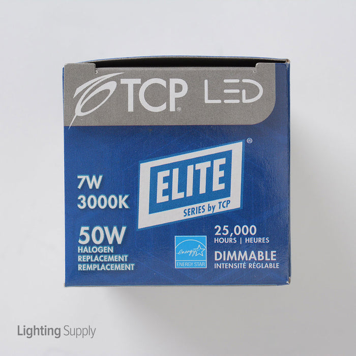 TCP 7W 3000K PAR16 LED 3000K 120V 525Lm 82 CRI Medium E26 Base Flood Bulb (LED7P1630KFL)