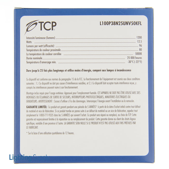TCP LED 100W P38 Universal 5000K Flood Bulb (L100P38N25UNV50KFL)