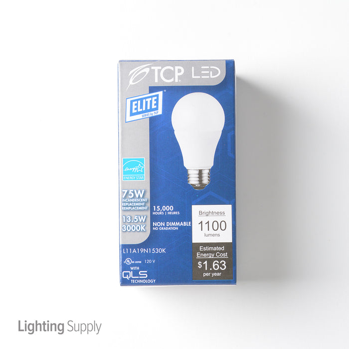 TCP LED 11W A19 Non-Dimmable 3000K (L11A19N1530K)