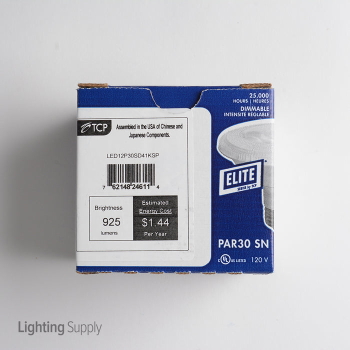 TCP LED 12W PAR30 Short Neck Dimmable 4100K Spot (LED12P30SD41KSP)