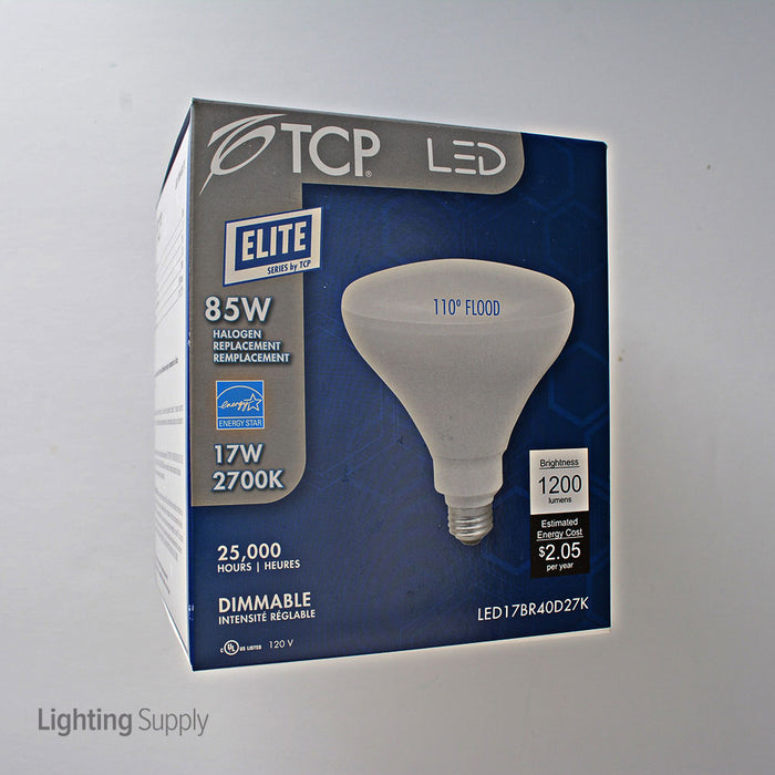 TCP 15W 2700K 1500Lm Medium E26 Base Dimmable LED BR40 120V (LED17BR40D27K)