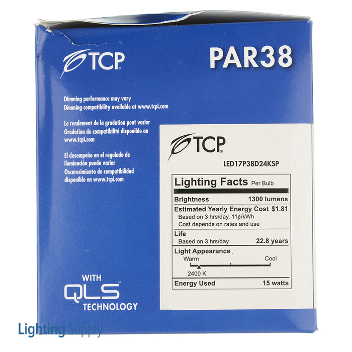 TCP LED 17W P38 Dimmable 2400K SP (LED17P38D24KSP)