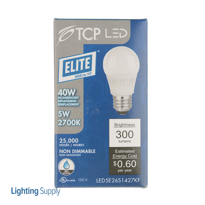 TCP LED 5W S14 Non-Dimmable 2700K E26 Frost (LED5E26S1427KF)