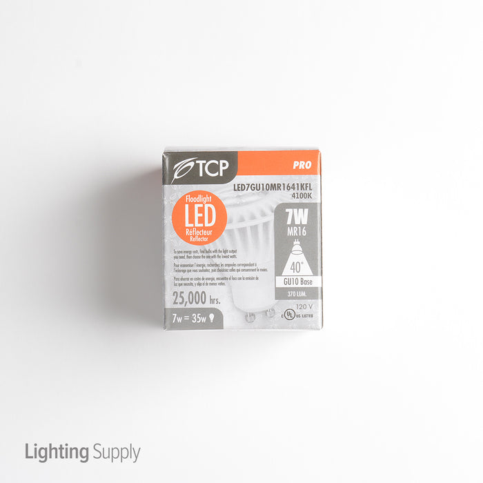 TCP LED 7W MR16 GU10 Fluorescent 4100K (LED7GU10MR1641KFL)