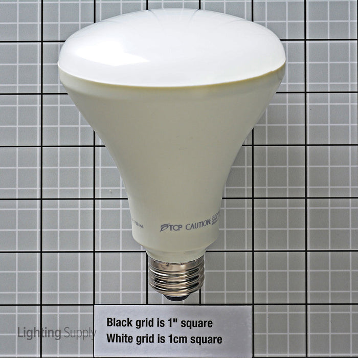 TCP 9.5W BR30 LED 3000K 120V 700Lm 80 CRI Medium E26 Base Dimmable Flood Bulb (LED9BR30D30K)