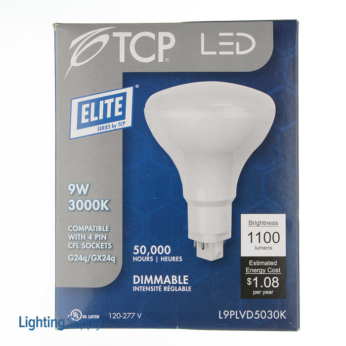 TCP LED 9W PL Vertical BR30 Dimmable 3000K (L9PLVD5030K)