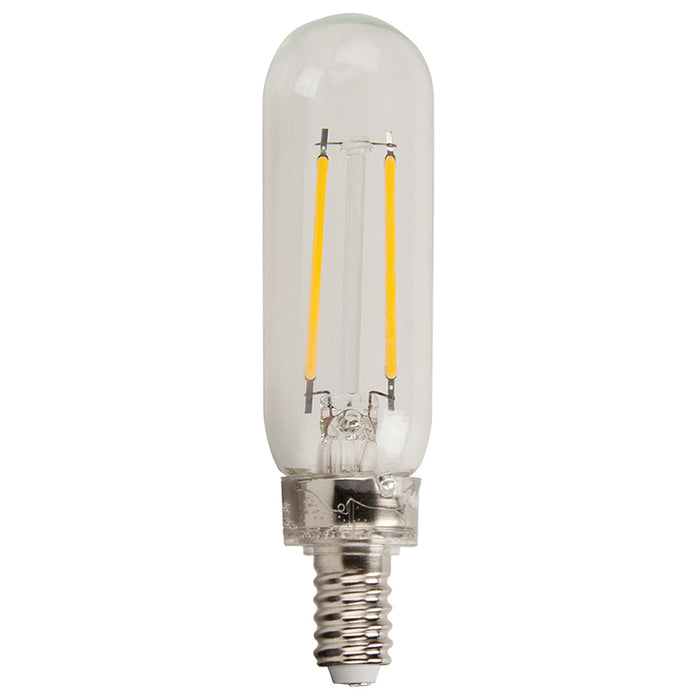 TCP LED Classic Filament T-Lamps T25 25W 2700K E12 Clear (FT2503D2527E12C)