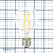 TCP LED Classic Filaments 8W A19 Dimmable 15000 Hours 60W Equivalent 3000K 800Lm E26 Base Clear (FA19D6030E26SCL95)