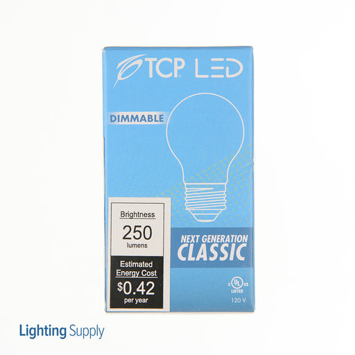 TCP LED Classic Filaments A15 3.5W A15 Warm Dimming 15000 Hours 25W Equivalent 2700-1800K 300Lm E26 Base 360 Frost (FA15D25GL27)