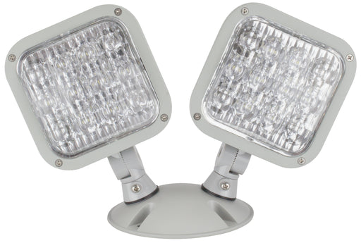 TCP LED Outdoor Thermoplastic/Die-Cast Remote Double Head Gray (LEDRH2)