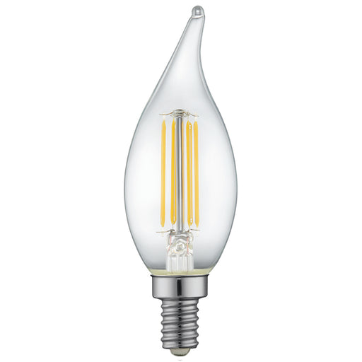 TCP LED Filament Lamp F11 25W Incandescent Replacement 5000K 3W Dimmable Clear E12 Base (FF11D2550EE12C)