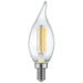 TCP LED Filament Lamp F11 40W Incandescent Replacement 4000K 4W Clear E12 Base (FF11D4040EE12C)