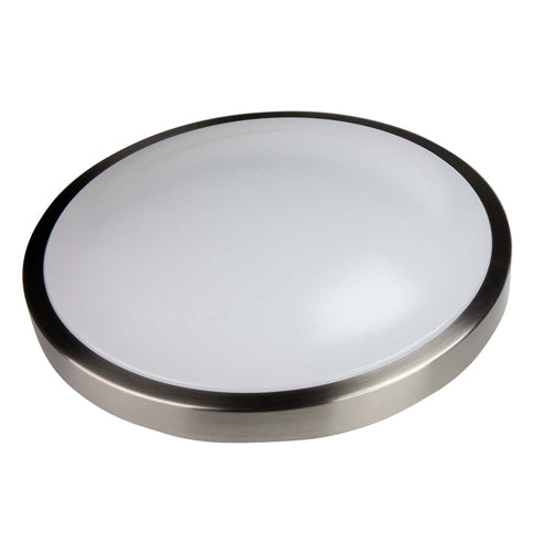 TCP LED Flush Mount 12 Inch 3000K Dimmable Brushed Nickel 1400Lm (218F12A230KBN)
