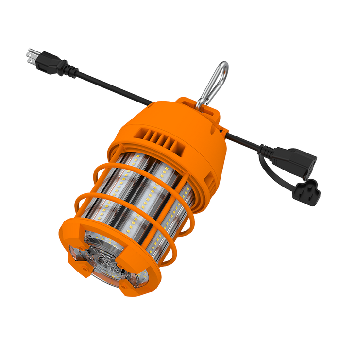 RAB 100W Temporary LED Work Light 12000Lm 5000K 120-277V US Cord And Plug Linkable Up to 600W Maximum (TEMP17-100)