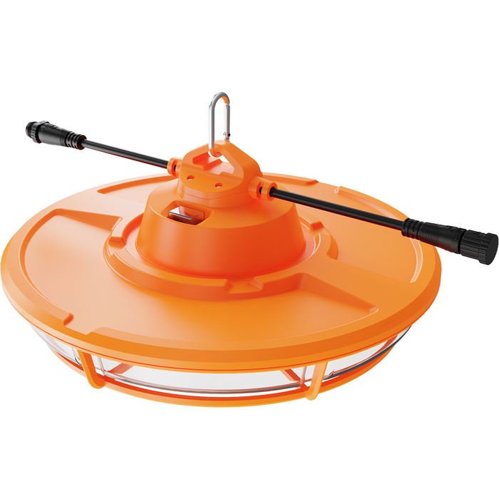 RAB LED Temporary UFO High Bay 120-277Vac 130W 15600Lm 5000K 80 CRI Orange (TEMPBAY-130)