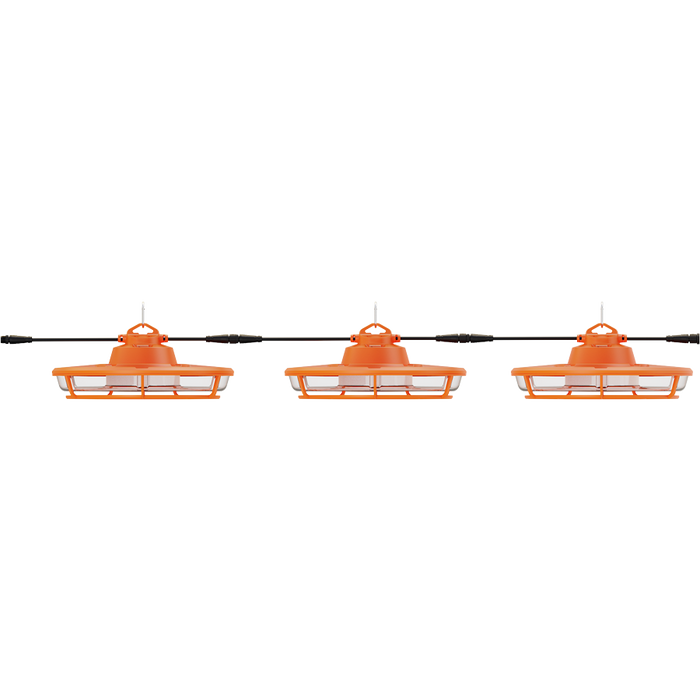 RAB LED Temporary UFO High Bay 120-277Vac 130W 15600Lm 5000K 80 CRI Orange (TEMPBAY-130)