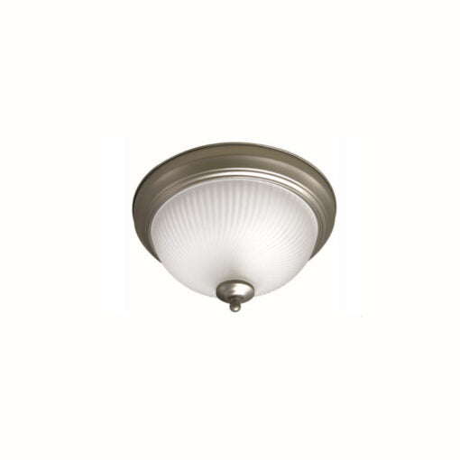 TCP Traditional LED Flush Mount Round 12 Inch 13W 1100Lm 2700K 120V Dimmable Brushed Nickel (TFMRD12BND27K)