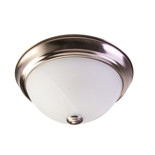 TCP Traditional LED Flush Mount Round 13 Inch CCT Selectable 3000K/4000K/5000K 20W 1400Lm Dimmable 120V Brushed Nickel (TFMRD13ABNDCCT)