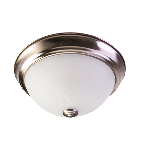 TCP Traditional LED Flush Mount Round 11 Inch ALAB CCT Selectable 3000K/4000K/5000K 15W 1050Lm Dimmable 120V Brushed Nickel (TFMRD11ABNDCCT)