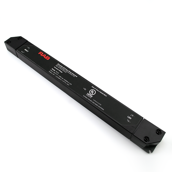 RAB LED Driver IP20 60W 100-277V Triac Dimming (TID-60)