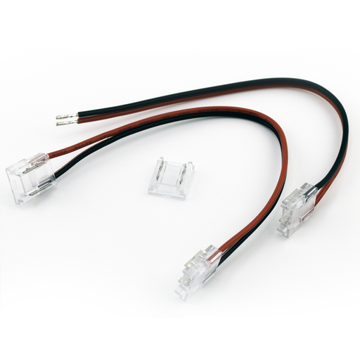 RAB Tape Light Connector IP20 2-Pin PCB Width 8Mm With 15Cm Wire (TIJ2)