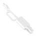 RAB 12 Foot Long Grounded Cord And Plug White (TK-CP)