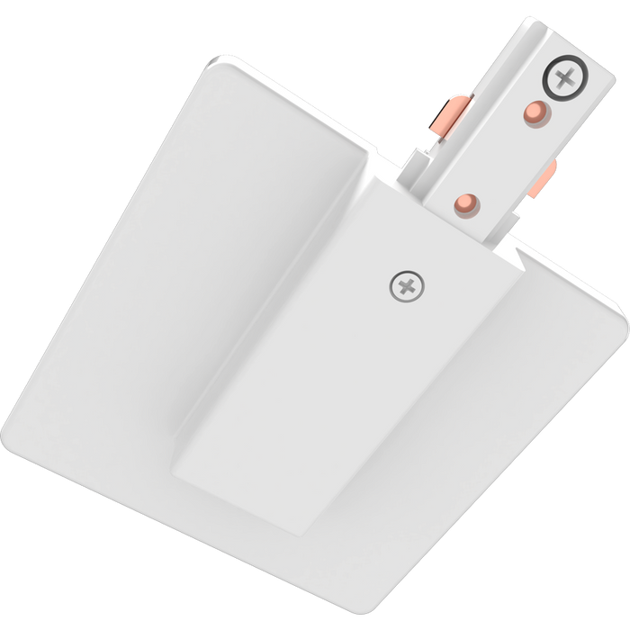 RAB Track Junction Box End Feed White (TK-JB)